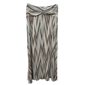 EST. 1946 Women’s Knit Maxi Skirt Sz 18/20W Stretch Ruched Waist Pull‎ On